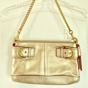 COACH Metallic Leather SoHo Shoulder Bag